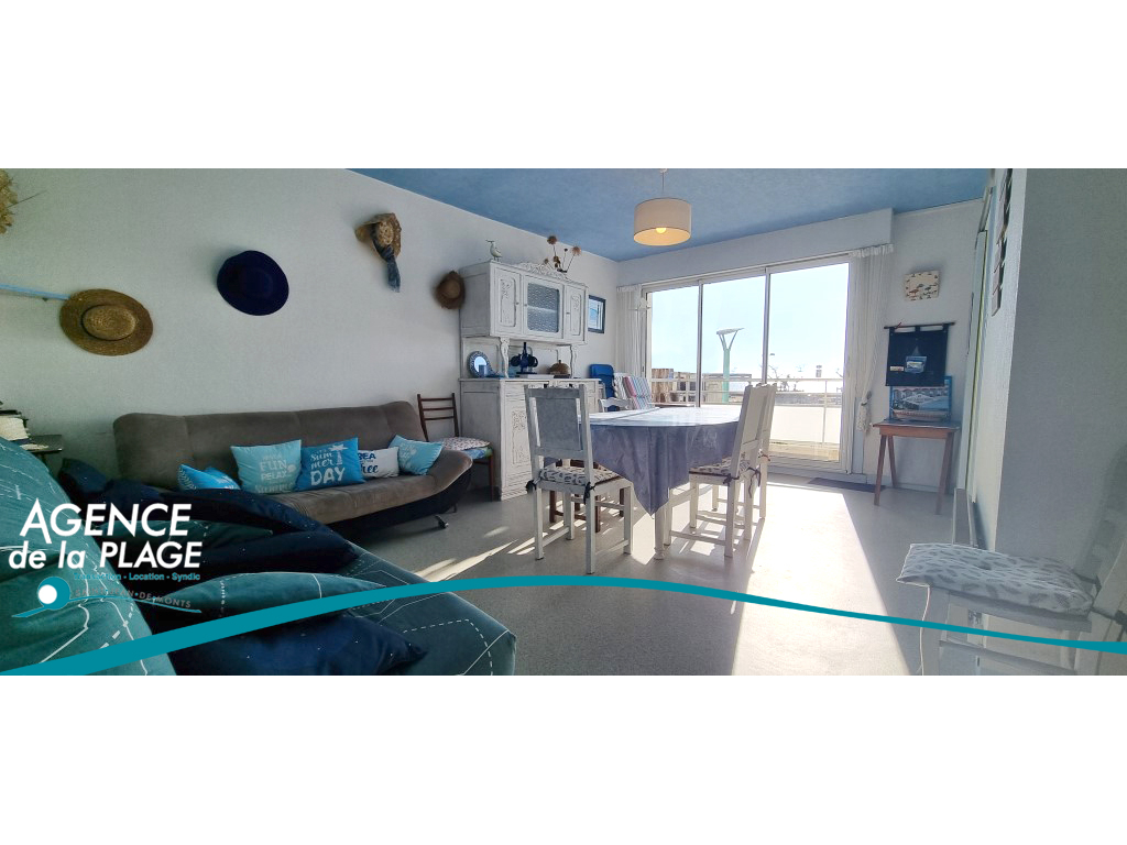 Appartement à vendre à ST JEAN DE MONTS – T3 FACE MER – parking – cave