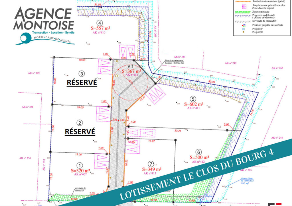 Terrain Notre Dame De Monts 320 m2